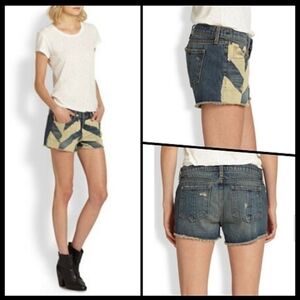 Rag & Bone ’El Capitan' Chevron Cut-Off Shorts